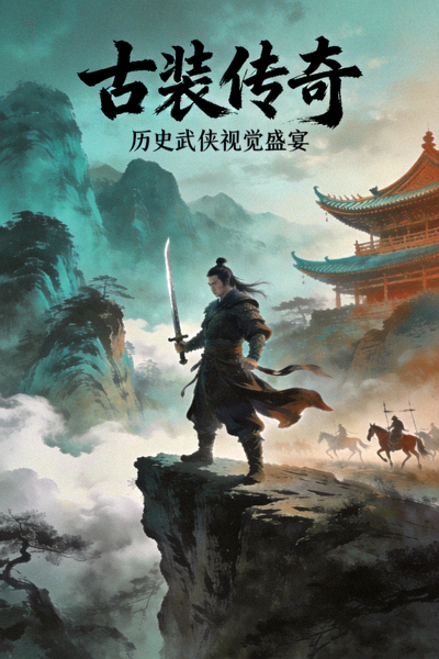 国产剧《古装传奇》海报：历史武侠题材的视觉盛宴