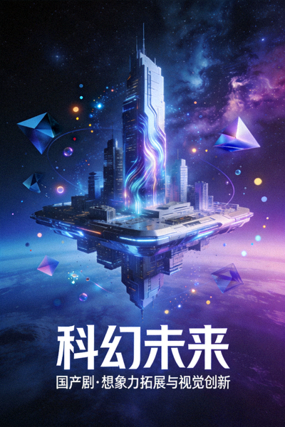 国产剧《科幻未来》海报：科幻题材的想象力拓展与视觉创新